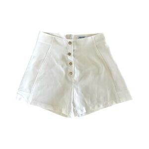 Mayoral White High-Waisted Shorts